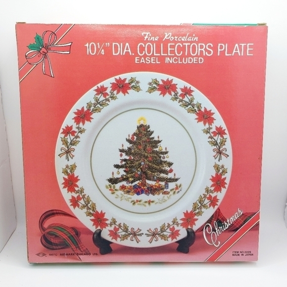 Vintage 1987 Artmark Fine Porcelain Christmas Collectors Plate 10‎ 1/4" - Picture 5 of 6